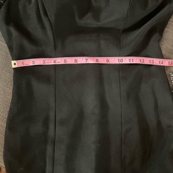 Vintage Showstopper Gown Illusion Beaded Back and Sleeves - Picture 15 of 16